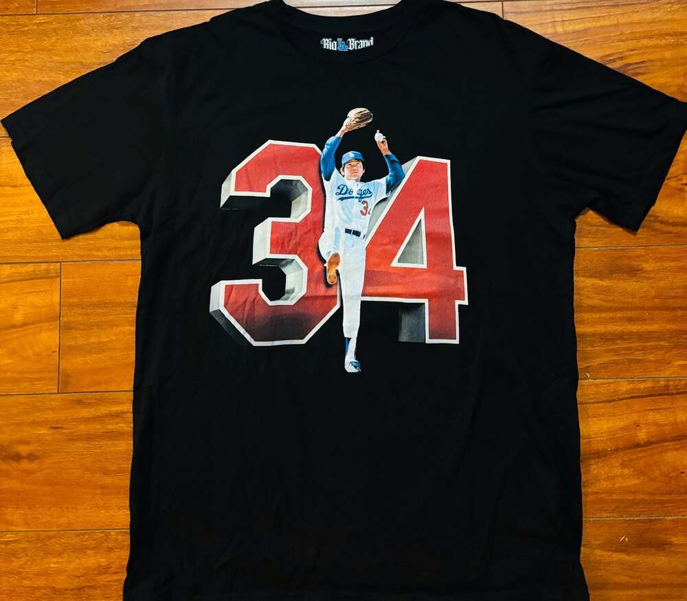 Big LA Brand Fernando ‘El Toro’ Valenzuela Memorial T-Shirt 1960-2024 Size XL